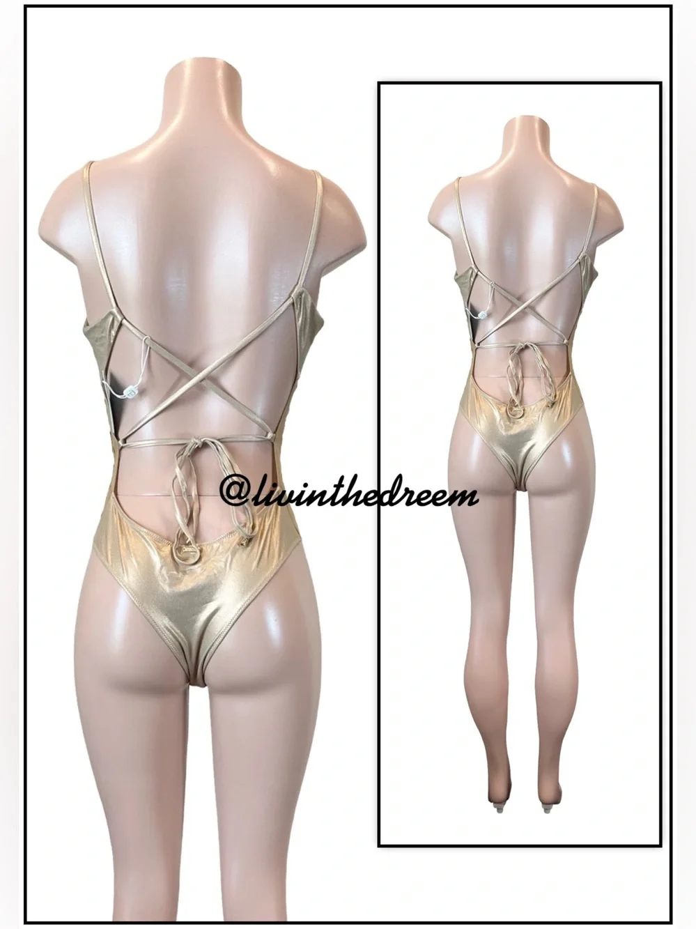 Beach Bunny Rose Gold Nala One Piece SZ L